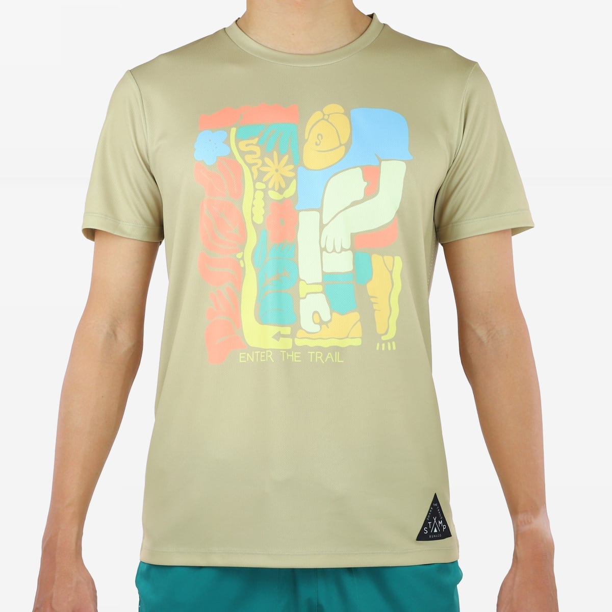 STAMP GRAPHIC RUN TEE (ENTER THE TRAIL)