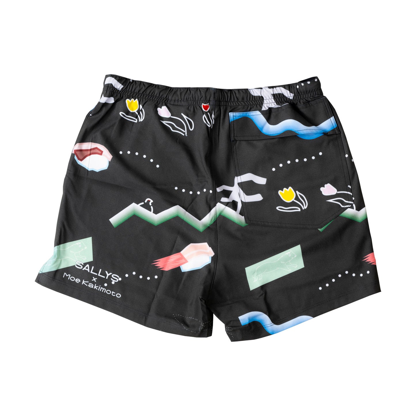 STAMP 3 POCKET SHORTS(TOYAMA SYMBOLS / BLACK)