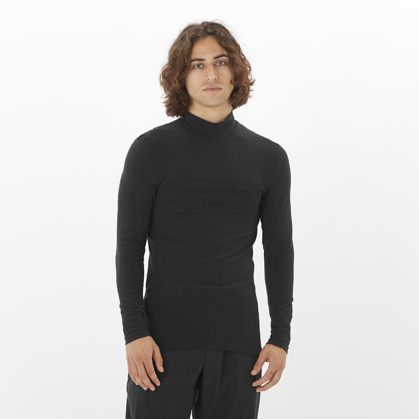 SALOMON ESSENTIAL SEAMLESS 男性用長袖ベースレイヤー