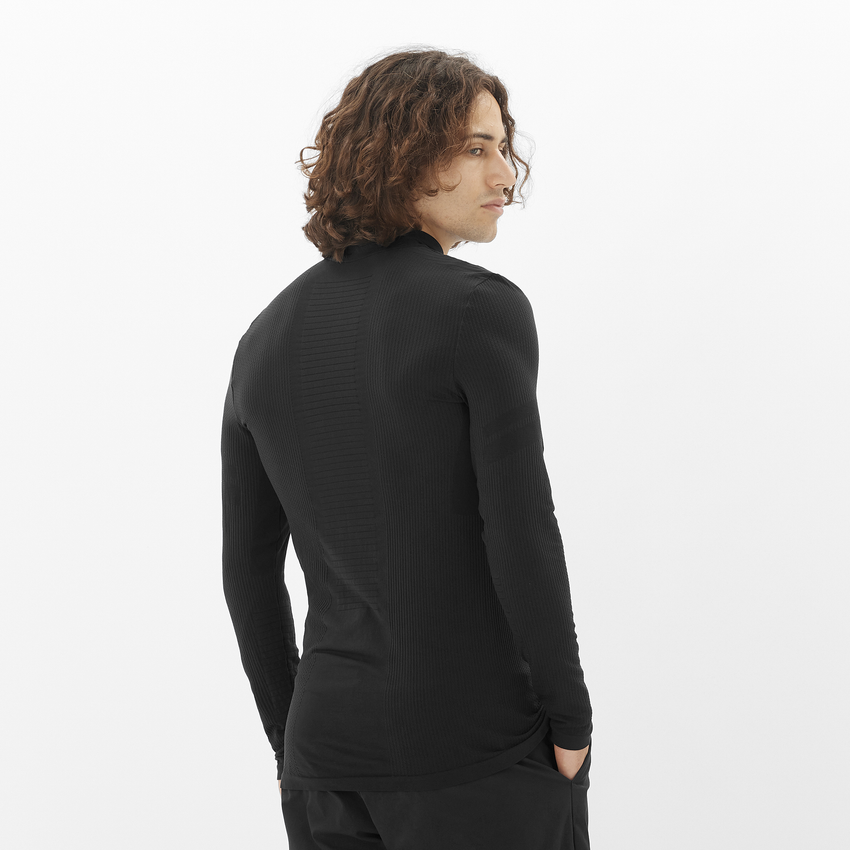 SALOMON ESSENTIAL SEAMLESS 男性用長袖ベースレイヤー