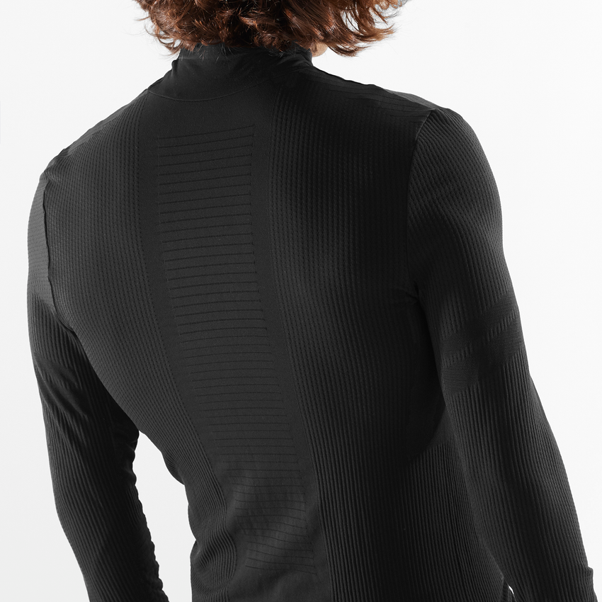 SALOMON ESSENTIAL SEAMLESS 男性用長袖ベースレイヤー