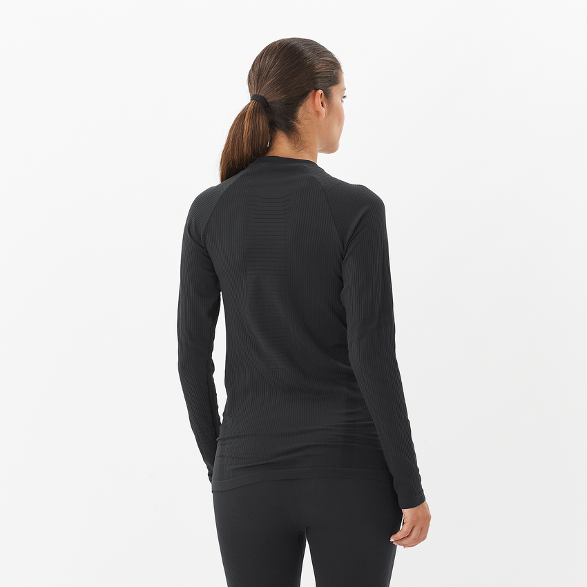 SALOMON ESSENTIAL SEAMLESS 女性用長袖ベースレイヤー