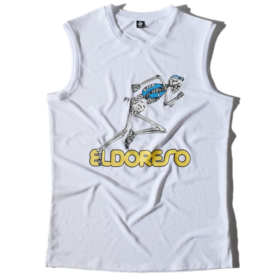 【新品】ELDORESO Boneman Sleeveless(White) M ELDORESO Boneman Sleeveless(White) E1225116 – SALLYS RUNNING DEPT.