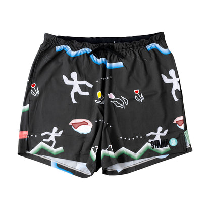 STAMP 3 POCKET SHORTS（TOYAMA SYMBOLS / BLACK）