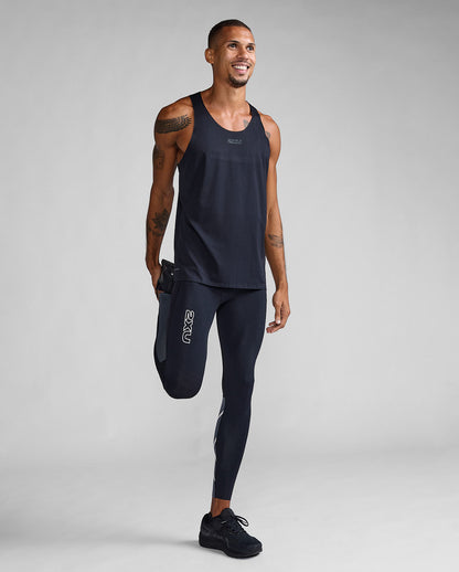 2XU メンズ ライトスピード リアクト コンプレッションタイツ MA7049B BLK/WRF
