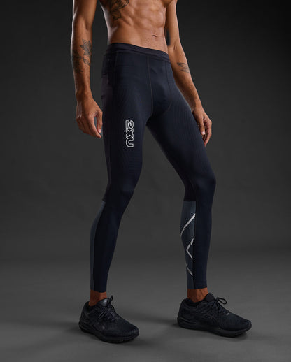 2XU メンズ ライトスピード リアクト コンプレッションタイツ MA7049B BLK/WRF
