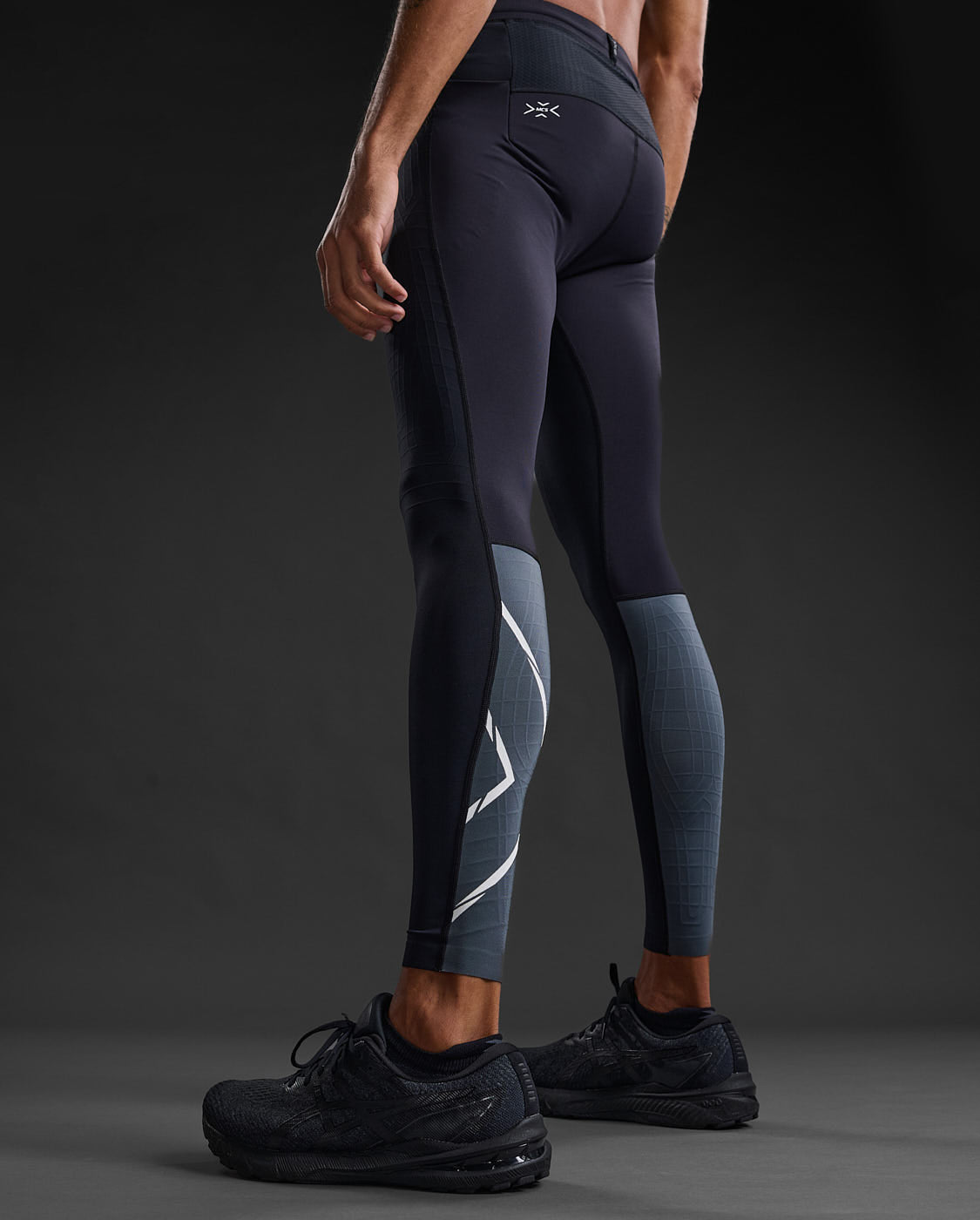 2XU メンズ ライトスピード リアクト コンプレッションタイツ MA7049B BLK/WRF