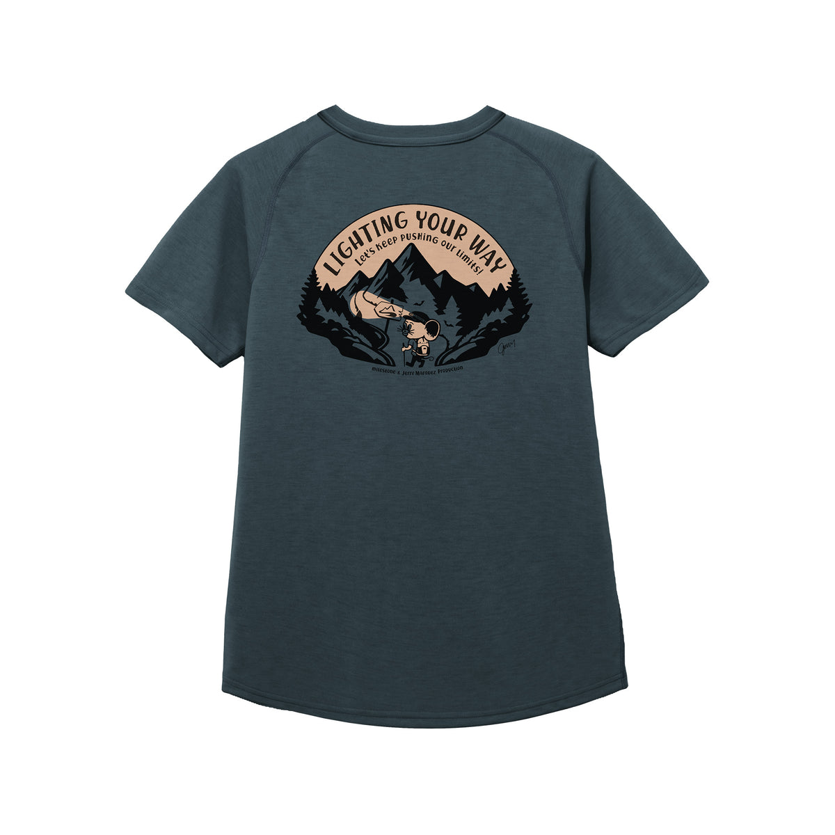 【milestone & Jerry Marquez production】milestone Original T-Shirt Canvas "Let's Keep Pushing Our Limits!"
