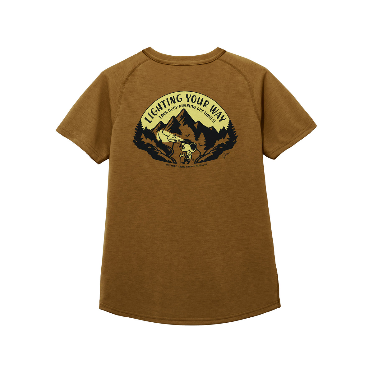 【milestone & Jerry Marquez production】milestone Original T-Shirt Canvas "Let's Keep Pushing Our Limits!"