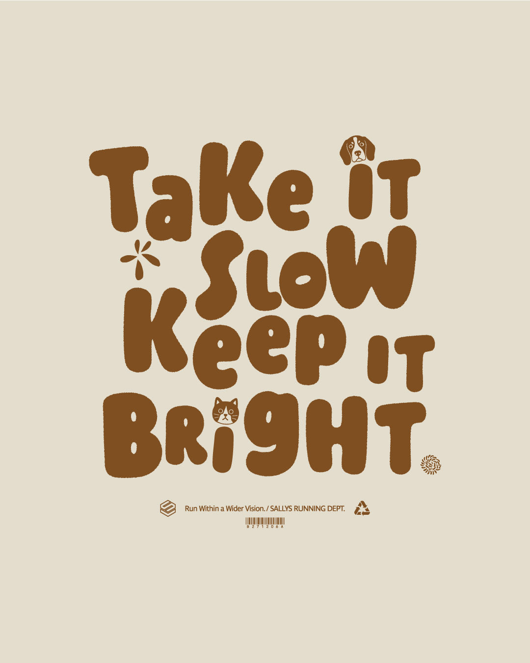 SALLYSオリジナル KEEP IT BRIGHT LS TEE (BRING製)