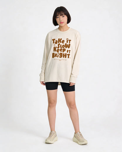 SALLYSオリジナル KEEP IT BRIGHT LS TEE (BRING製)