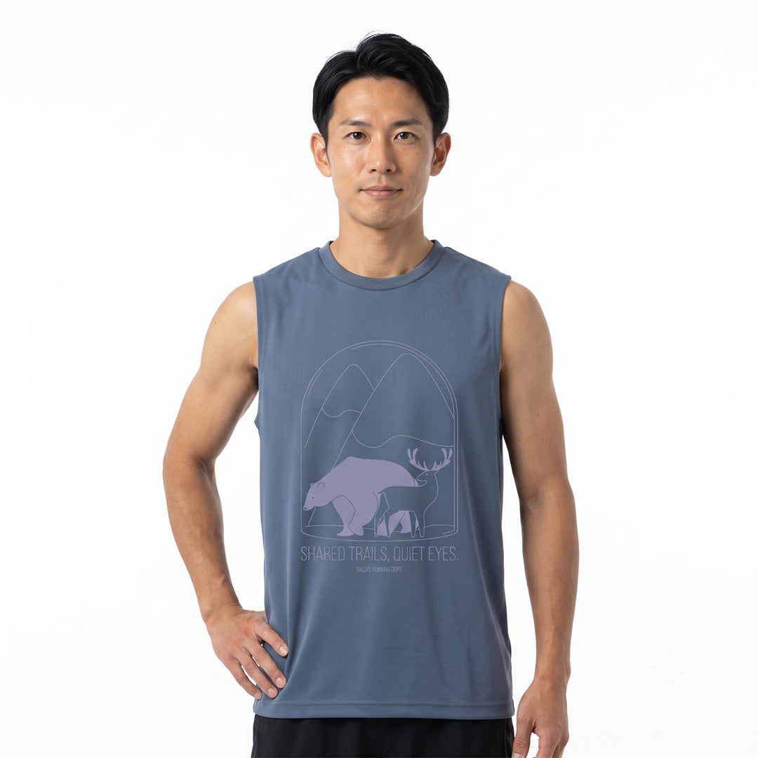 SHARED TRAILS ノースリーブTシャツ
